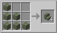 Mossy Cobblestone How To Craft Mossy Cobblestone In Minecraft