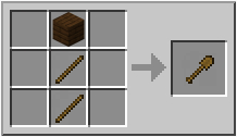 How to craft wooden shovel in Minecraft