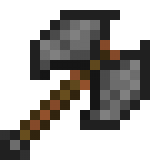 Enhanced Stone Double Axe in Minecraft