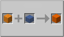 How to craft orange concrete in Minecraft