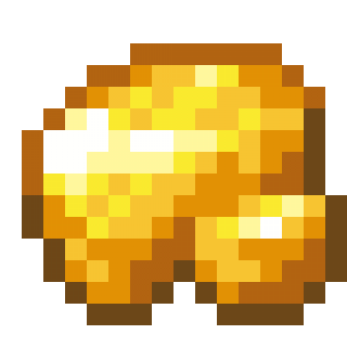 Raw Gold in Minecraft