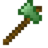 Green Axe in Minecraft