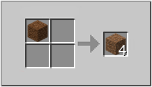 How to craft dirt in Minecraft