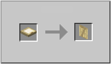 How to craft birch shutter in Minecraft