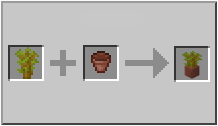 How to craft potted acacia sapling in Minecraft
