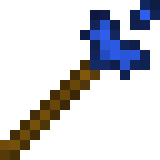 Blue Crystal Mining Wand in Minecraft