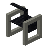 Black Modern Sofa in Minecraft
