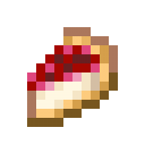 Slice of Sweet Berry Cheesecake in Minecraft