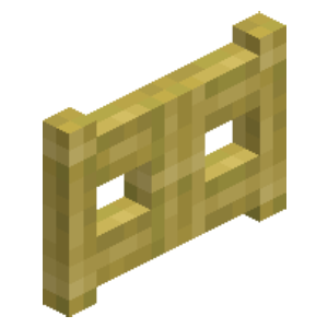Bamboo Fence Gate in Minecraft