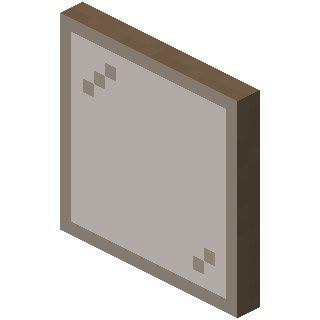 Коричневая стеклянная панель в Майнкрафте