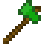 Emerald Axe in Minecraft