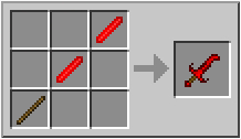 Kā izveidot red crystal sword Mainkraftā