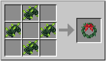How to craft wreath in Minecraft
