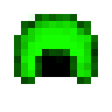 Green Crystal Helmet in Minecraft