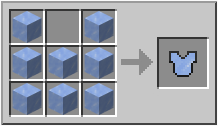 Как сделать ice chestplate в Майнкрафт