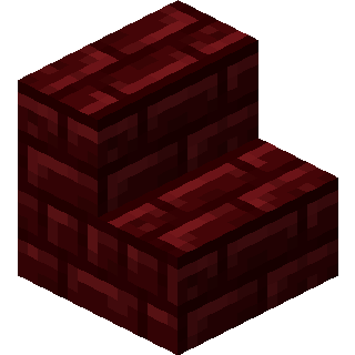 Red Nether Brick Stairs in Minecraft