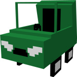 MC Cars ModelM Green Color in Minecraft