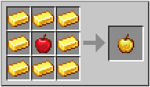 Зачарованное золотое яблоко в Майнкрафте