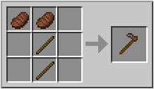 How to craft beef hoe in Minecraft