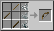 How to craft bow in Minecraft