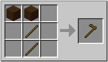 How to craft wooden hoe in Minecraft