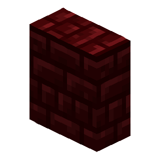 Vertical Red Nether Brick Slab в Майнкрафте