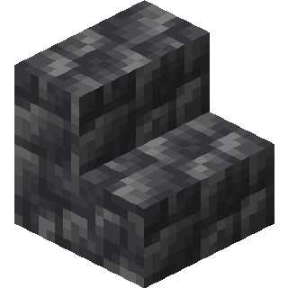 Cobbled Deepslate Stairs in Minecraft