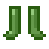 Emerald Boots в Майнкрафте