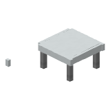 White Modern Coffee Table in Minecraft