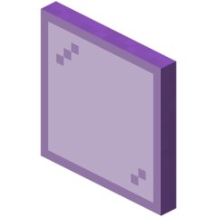 Purple Stained Glass Pane in Minecraft