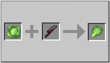 How to craft cabbage leaf in Minecraft