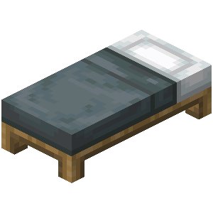 Gray Bed in Minecraft