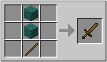 How to craft wooden sword in Minecraft