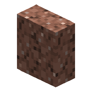 Vertical Granite Slab in Minecraft