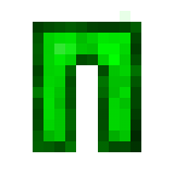 Green Crystal Leggings in Minecraft