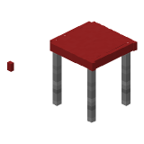 Red Modern Table в Майнкрафте