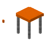 Orange Modern Table in Minecraft