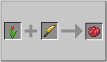 How to craft red dye in Minecraft