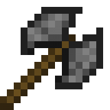 Stone Double Axe in Minecraft