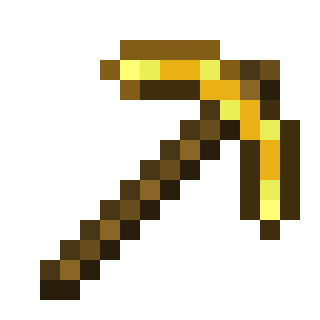 Golden Pickaxe in Minecraft
