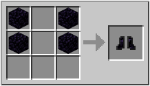How to craft obsidian boots in Minecraft