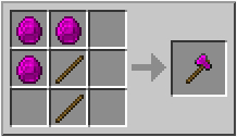 How to craft pink diamond axe in Minecraft