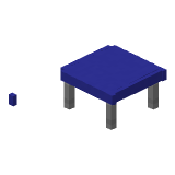 Blue Modern Coffee Table в Майнкрафте