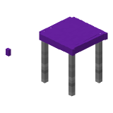 Purple Modern Table в Майнкрафте