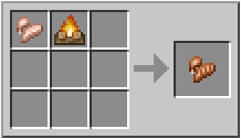 How to craft cooked chicken cuts in Minecraft