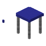 Blue Modern Table в Майнкрафте