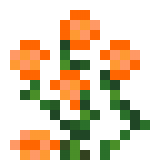 Orange Rose Bush в Майнкрафте