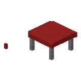 Red Modern Coffee Table в Майнкрафте