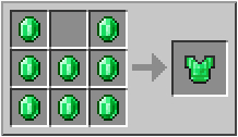 How to craft emerald chestplate in Minecraft