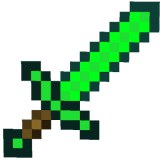 Emerald Sword in Minecraft